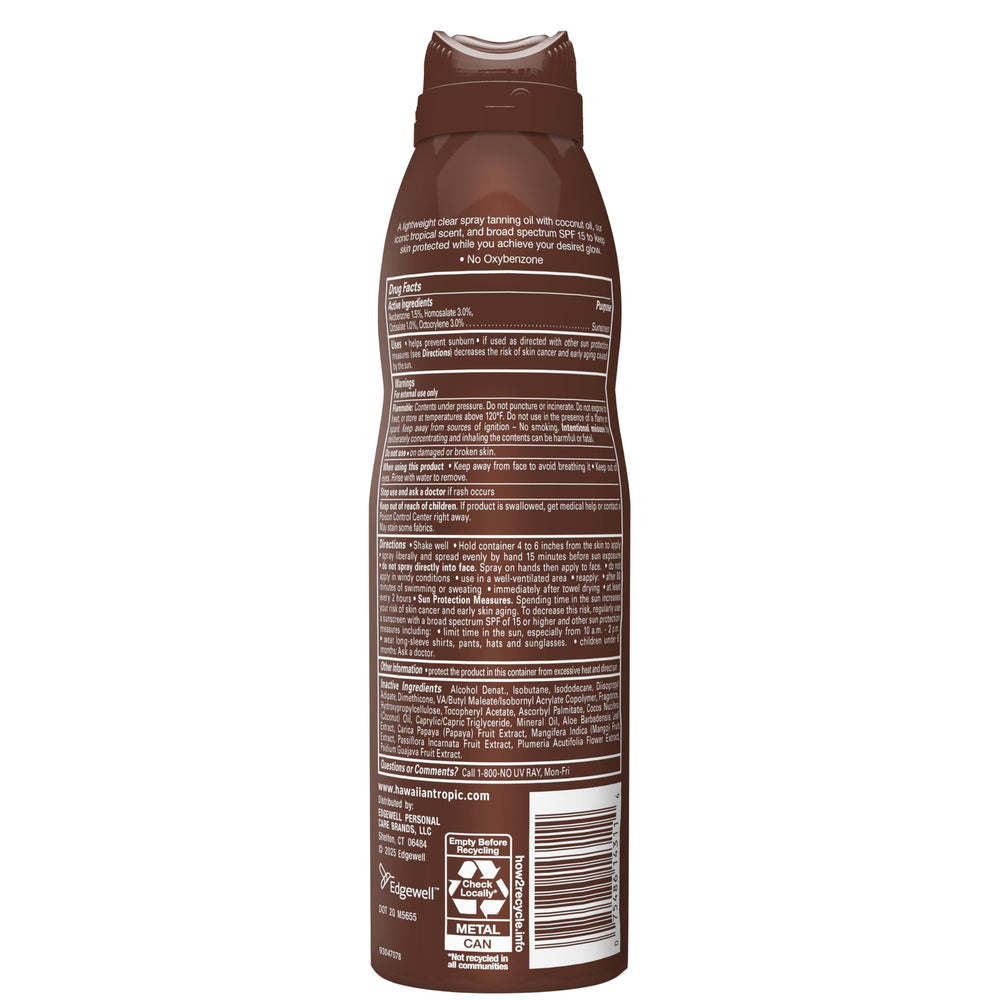 Hawaiian Tropic splash test demonstrating water-resistance for pool and light swim activities