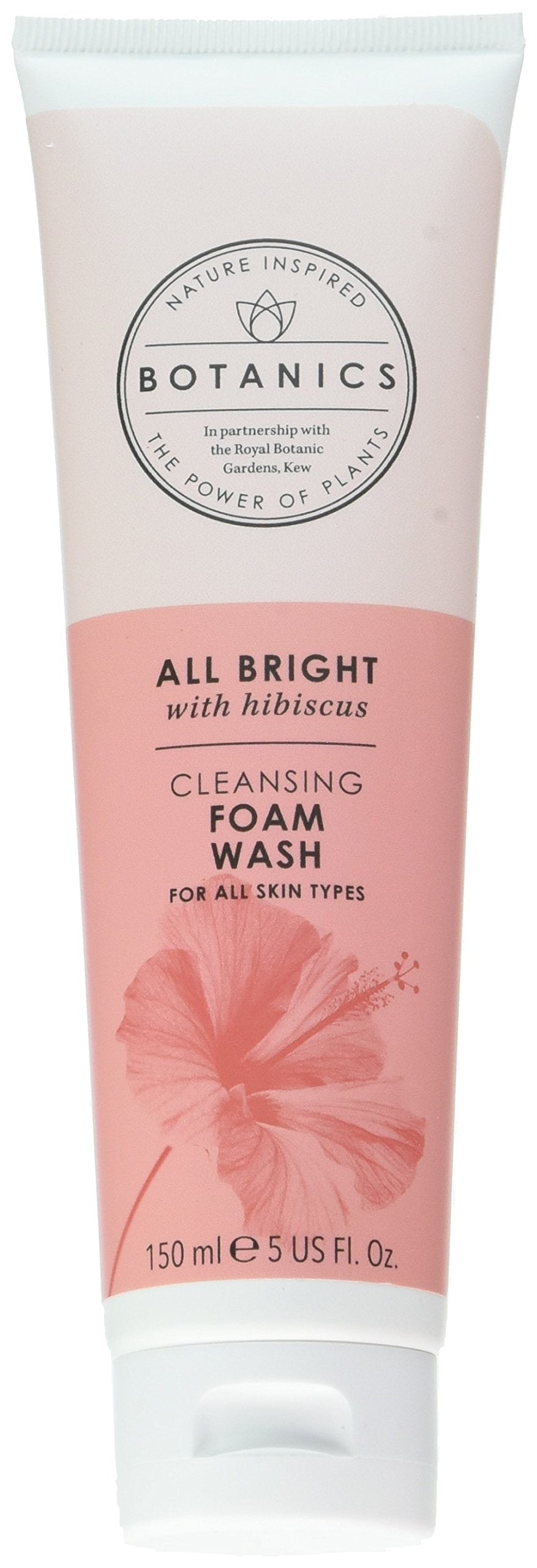 HB Botanics front packaging showing bottle and label for brightening cleanser