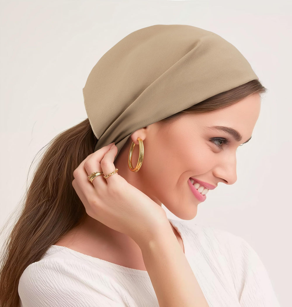 HBselect snap hair pins detail showing how pins secure scarf and prevent slipping