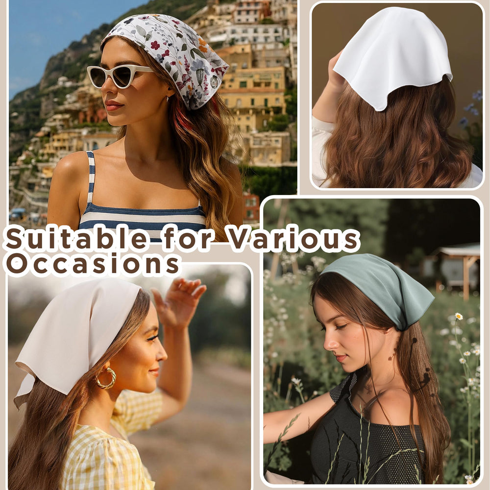 HBselect bandanas folded to show color variations for mix-and-match outfits
