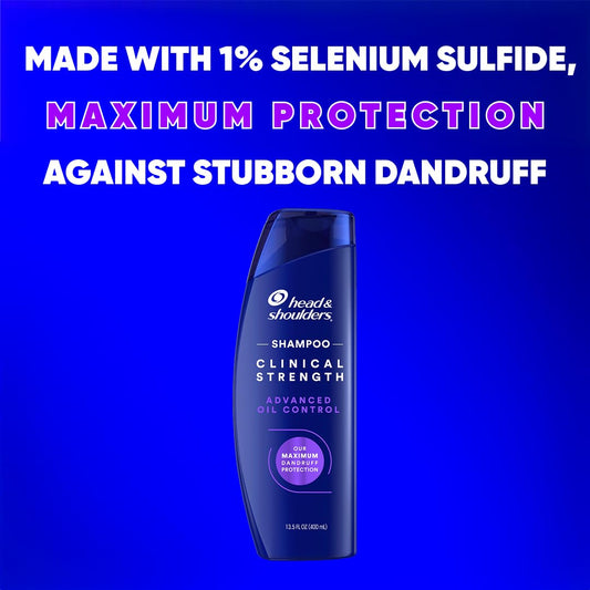 Head & Shoulders label close-up highlighting 1% selenium sulfide active ingredient
