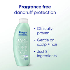 Head & Shoulders shampoo being poured to show easy dispensing benefit
