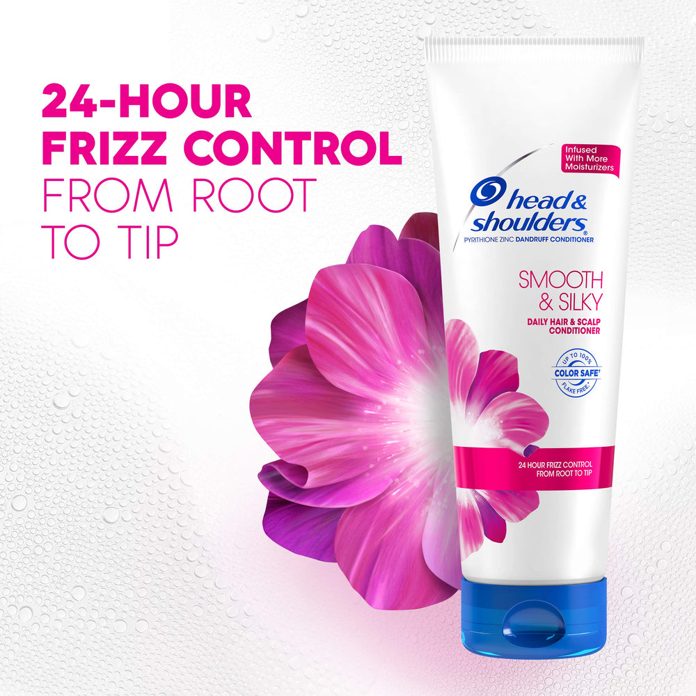 Head & Shoulders conditioned hair close-up showing smooth texture