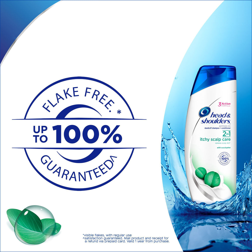 Head & Shoulders in bathroom setting showing easy daily dandruff care benefit