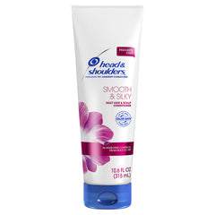 Head & Shoulders front bottle showing Smooth & Silky packaging and benefits