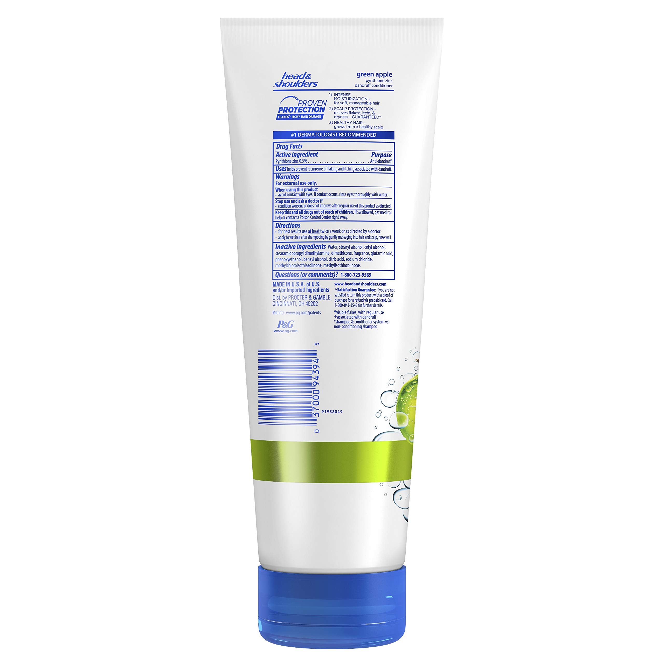 Head & Shoulders conditioner texture pour demonstrating creamy moisturizing formula