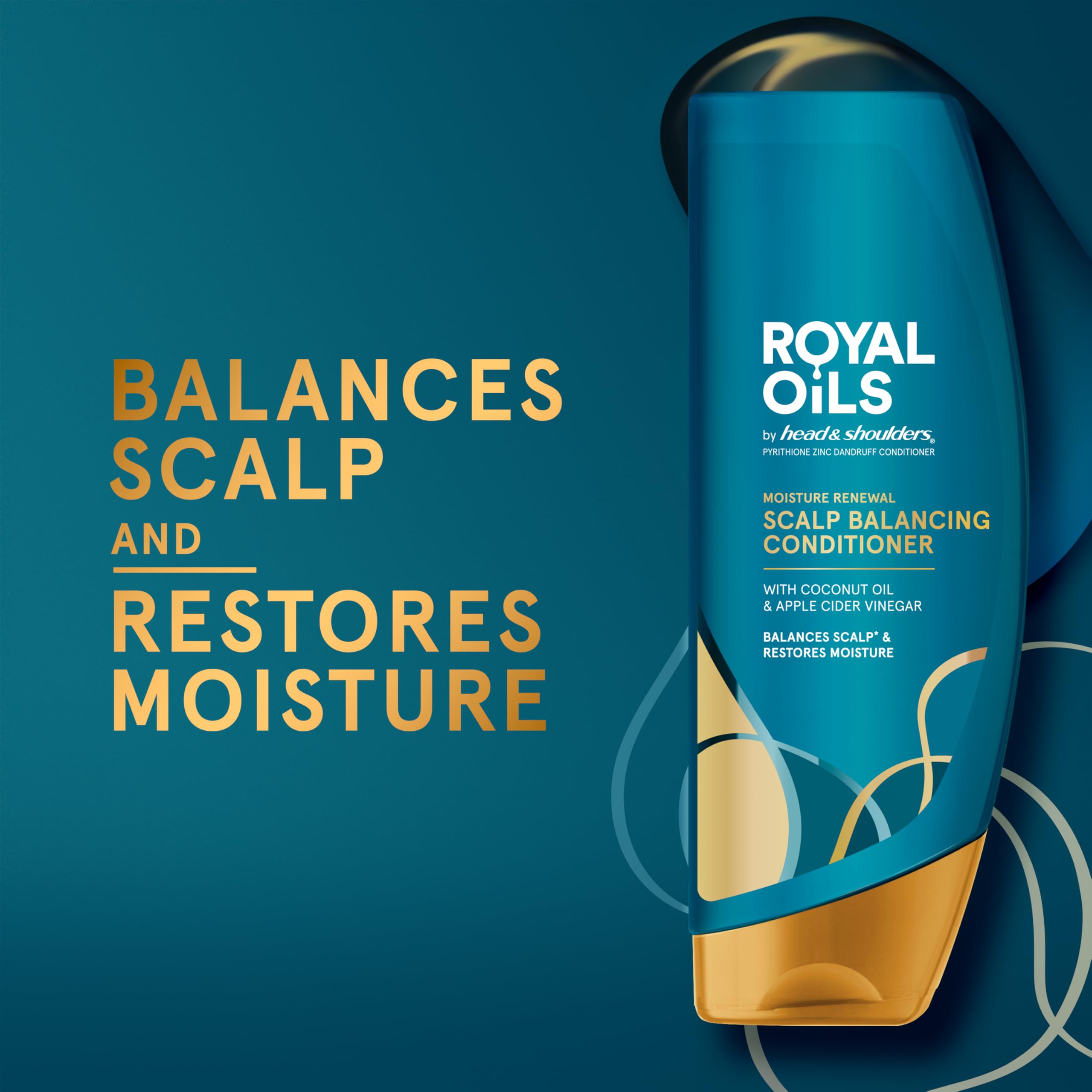 13.5 fl oz bottle next to ruler showing Head & Shoulders product scale