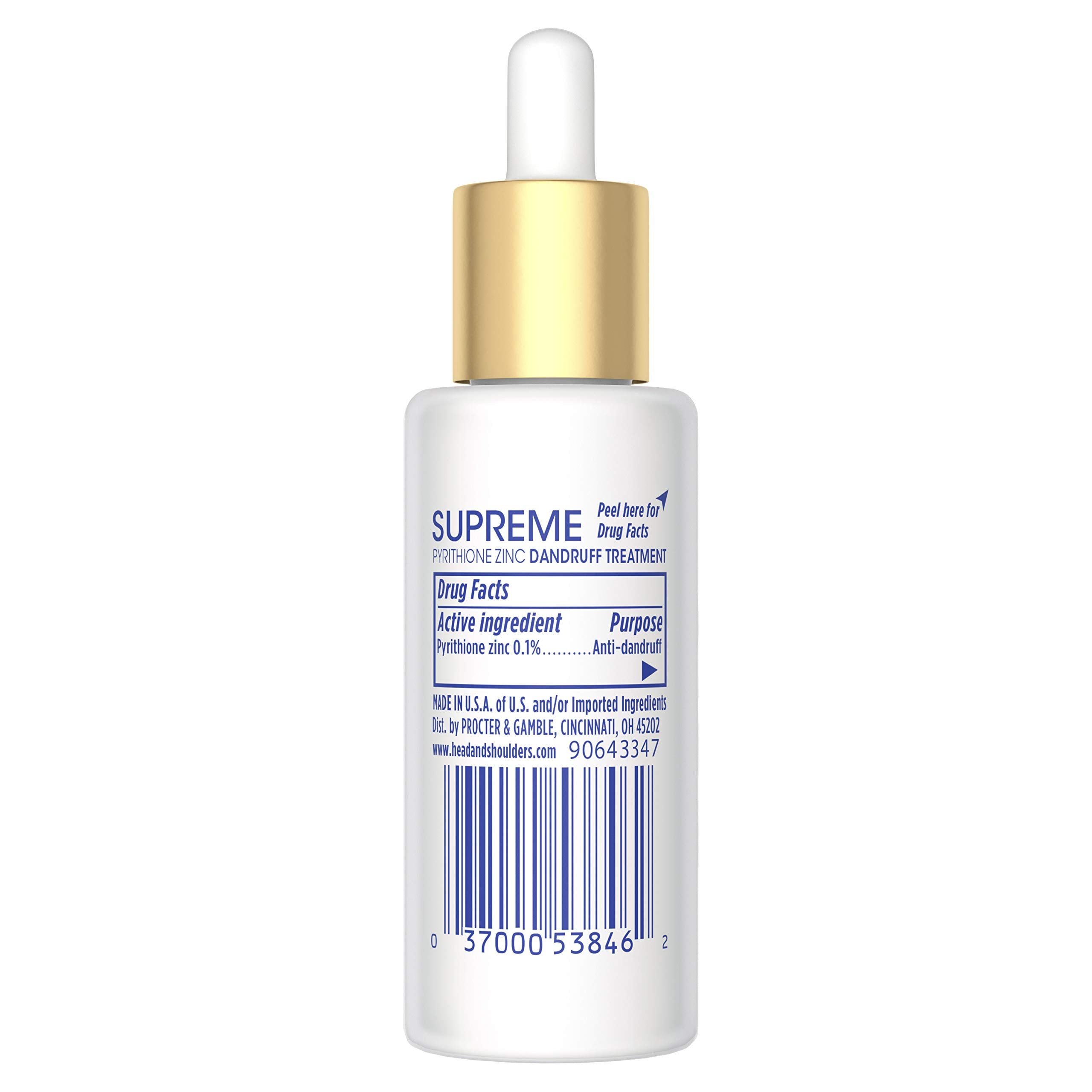 Head & Shoulders serum dropper dispensing a controlled drop for precise application