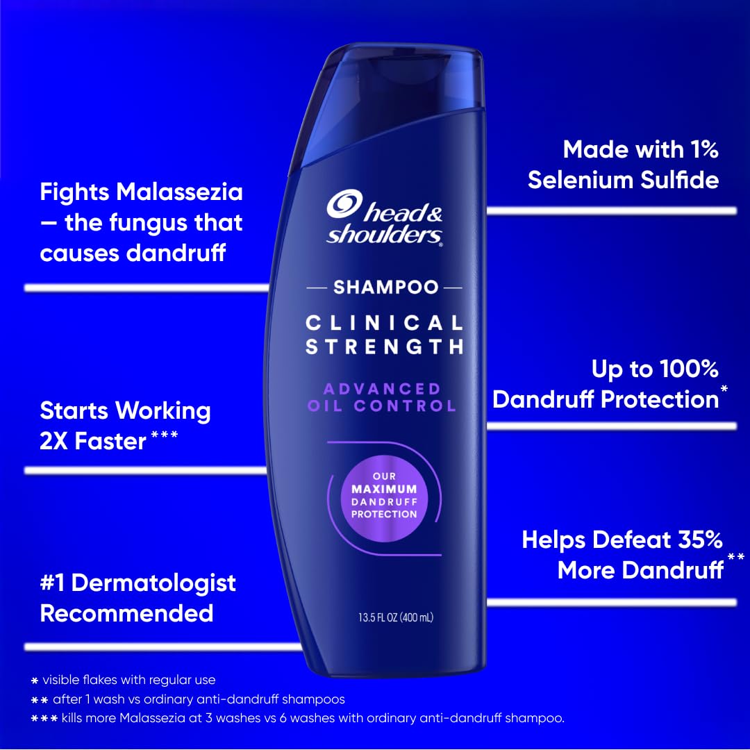 Head & Shoulders shampoo poured into hand illustrating easy application