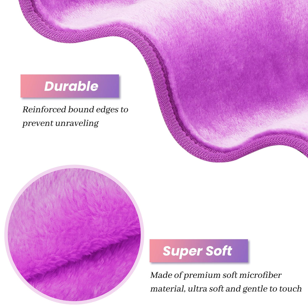 HealAge close-up microfiber texture showing soft fibers for gentle cleansing