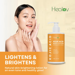 Healov application on forearm highlighting even tone improvement