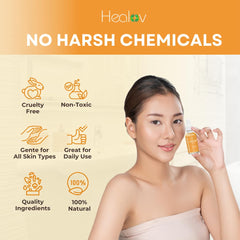 Healov before and after comparison showing improved tone and confidence benefit