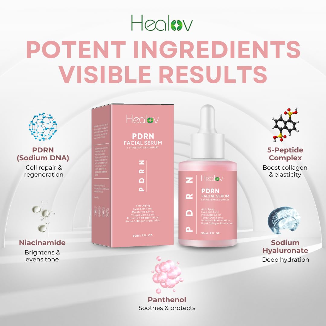 Healov serum applied to skin demonstrating fast absorption and smooth finish