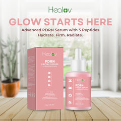 Healov dropper dispensing clear serum for precise application and minimal waste