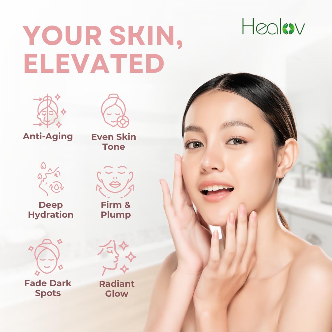 Healov close-up of serum texture illustrating lightweight hydration without greasiness