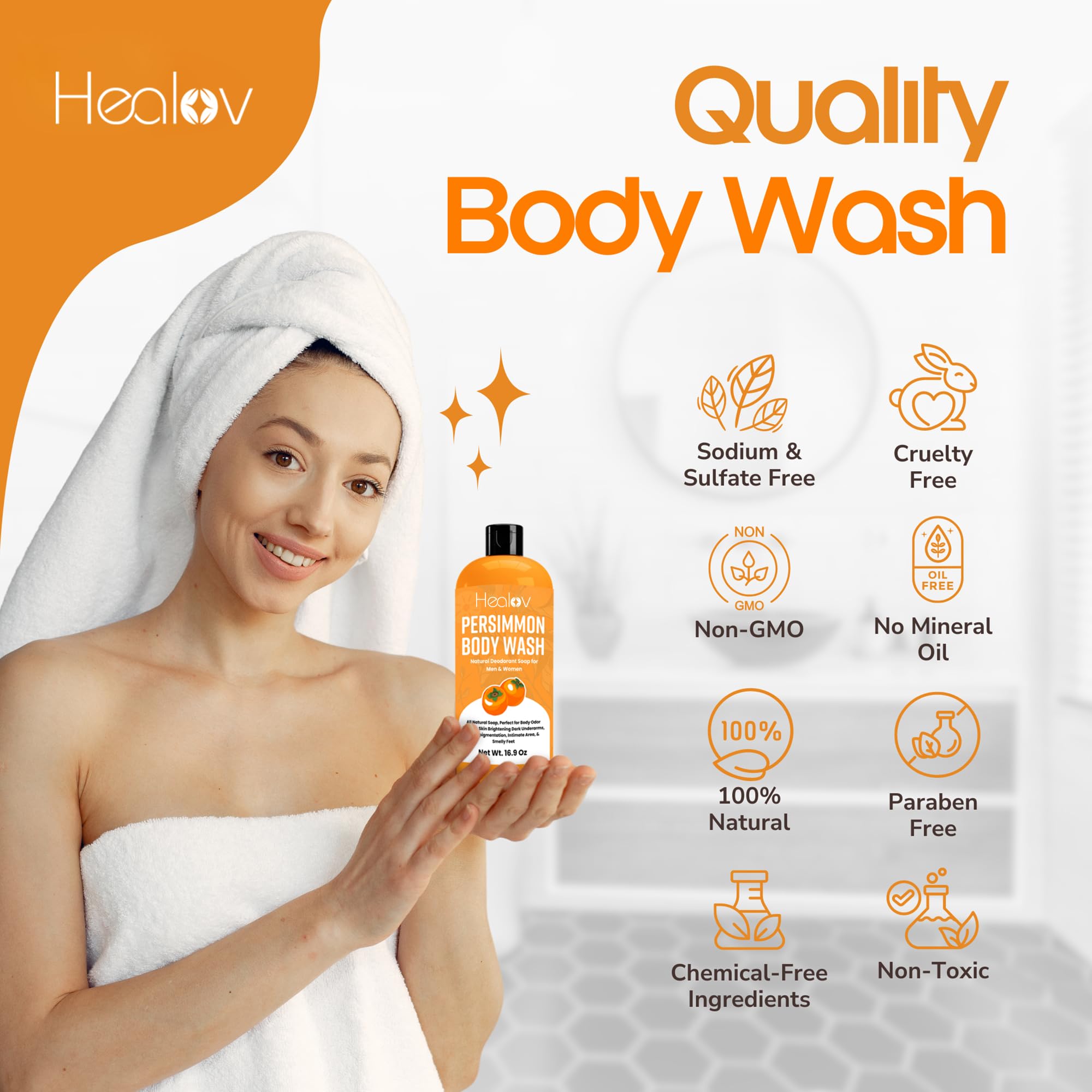 Healov being lathered underarm to reduce odor and soothe skin