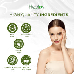 Healov aloe vera and tea tree leaves showing natural soothing ingredients