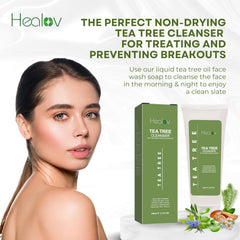 Healov bottle on bathroom sink showing everyday routine convenience