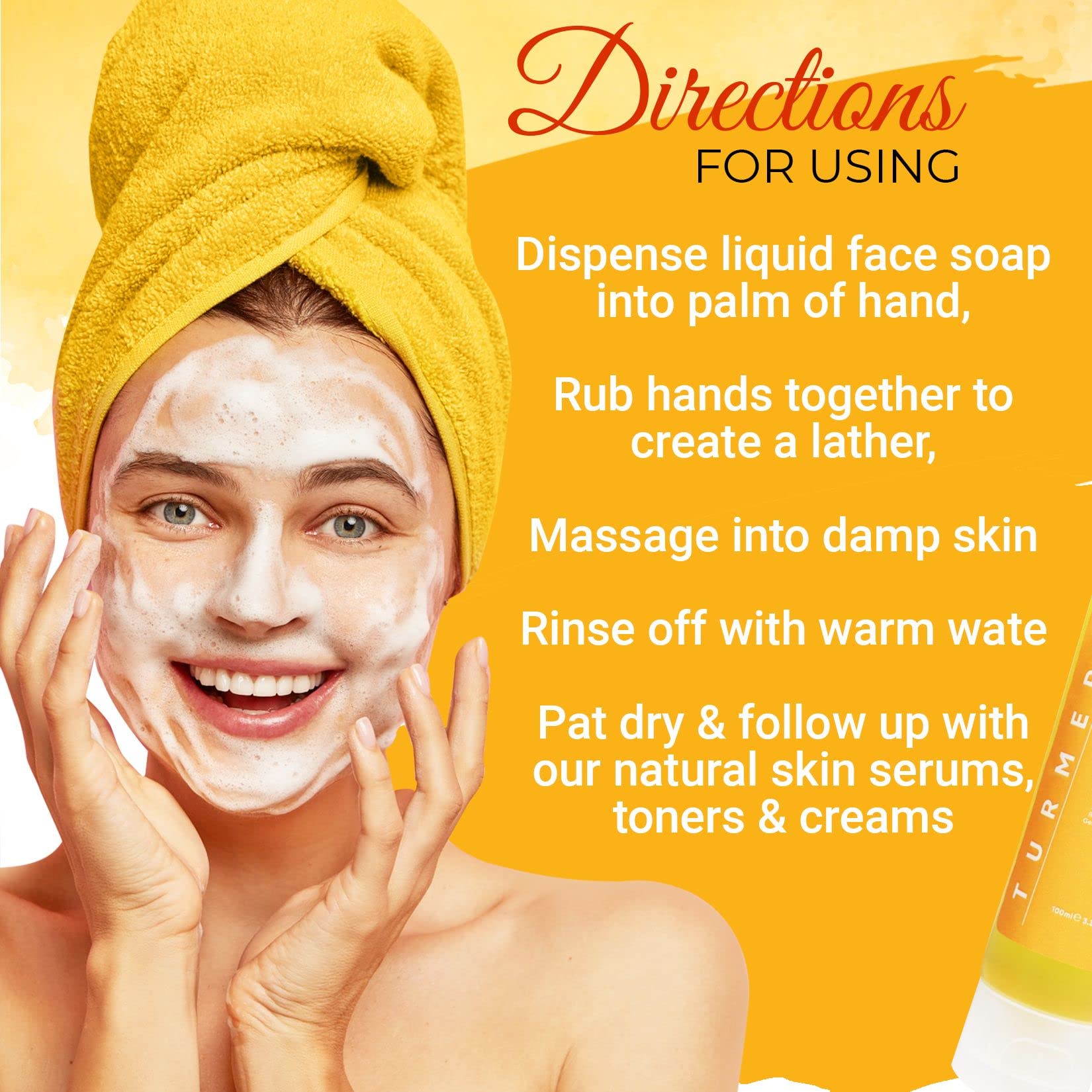 Healov face wash on bathroom counter in routine scene promoting brighter skin