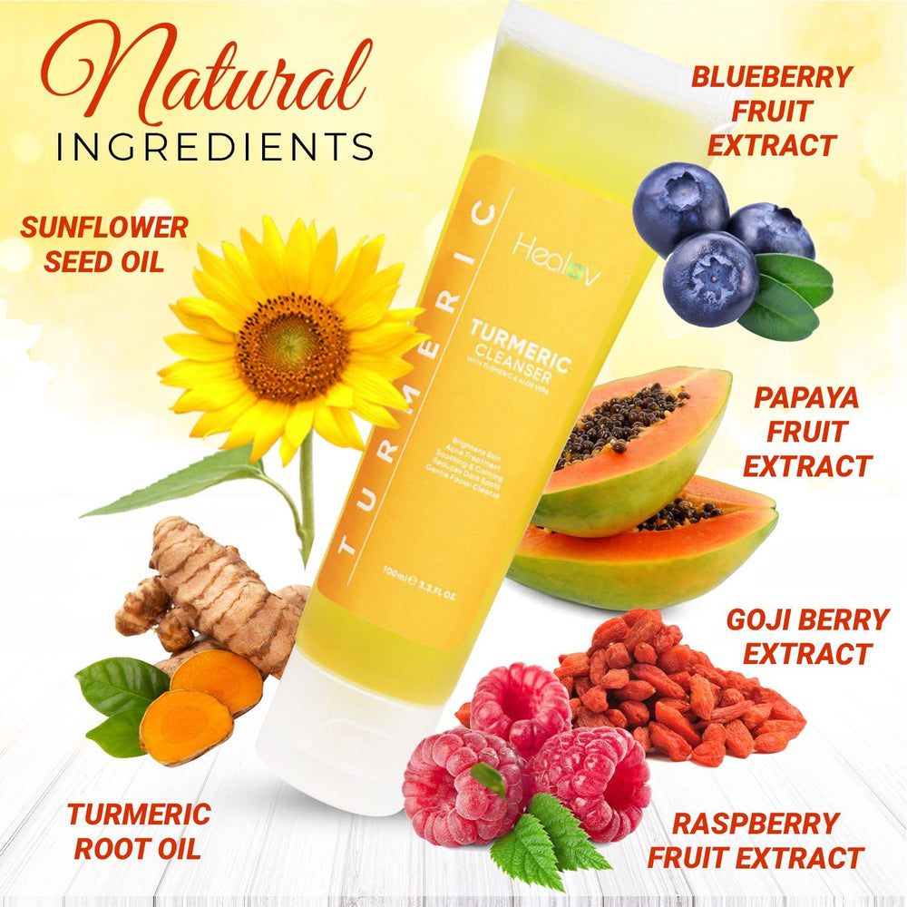 Healov label close-up highlighting natural extract list and ingredient transparency