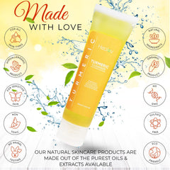 Healov pump dispensing cleanser into hand for easy daily use and hydration