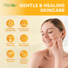 Healov application on hand demonstrating hydration and softened skin