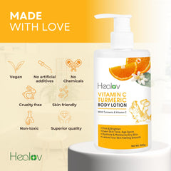 Healov lotion in bathroom lifestyle scene promoting daily routine use