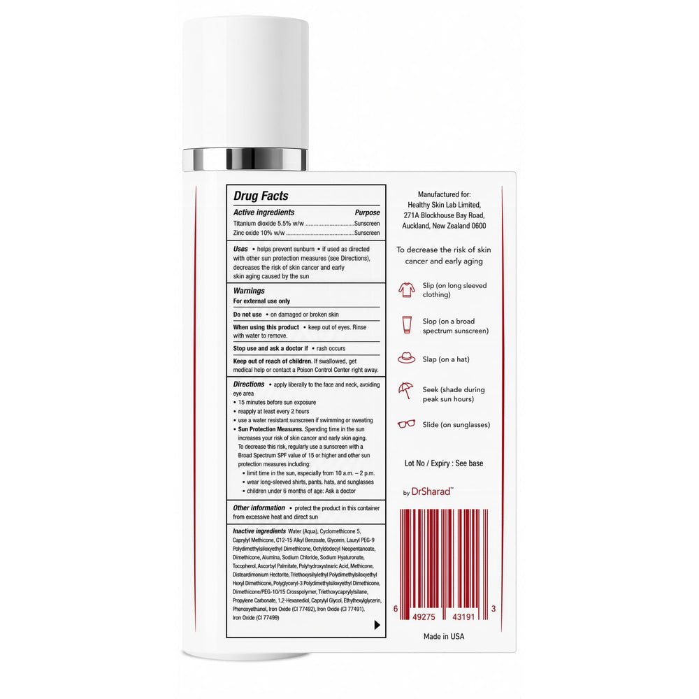 Healthy Skin Lab radiant finish on cheek showcasing healthy glow