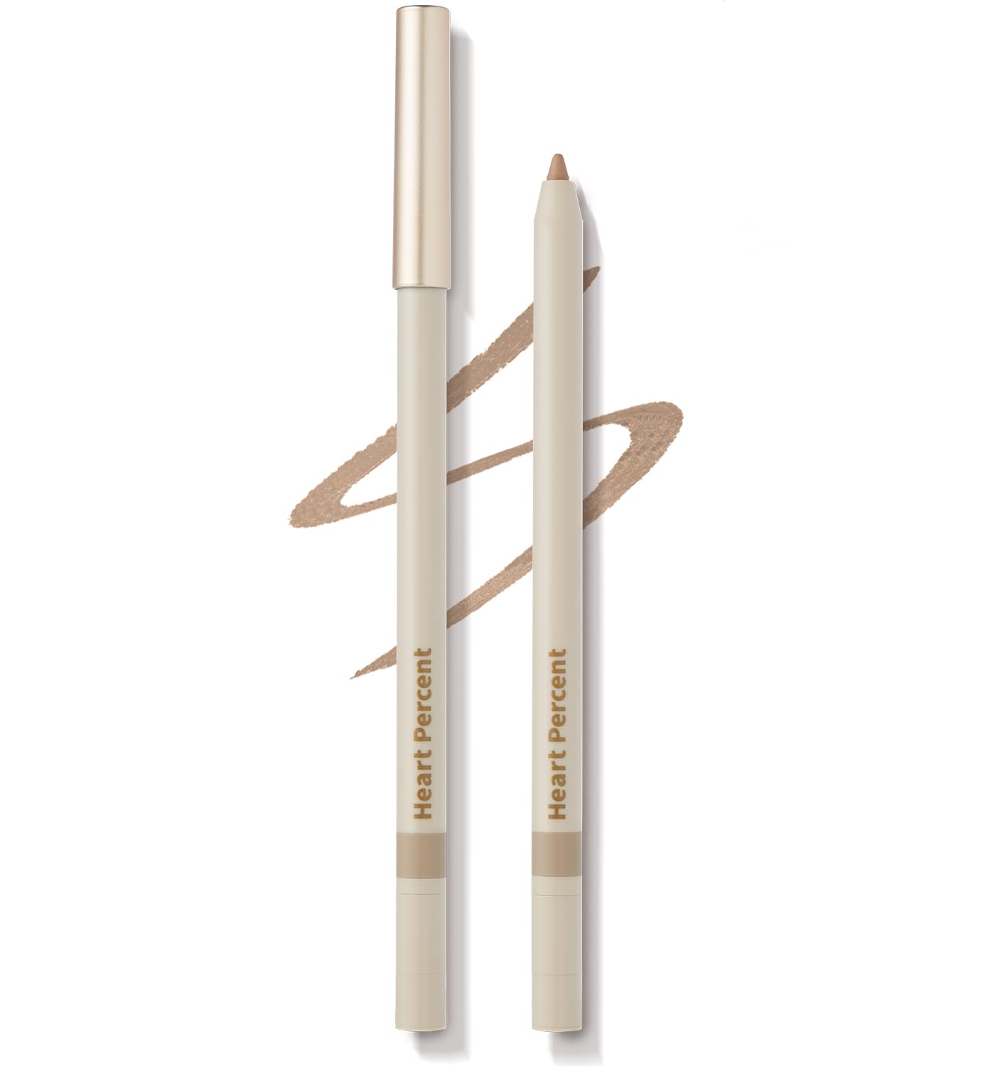 Heart Percent front packaging showing gray beige shade and benefits
