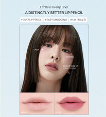 Heart Percent lips before and after application illustrating fuller-looking lip benefit