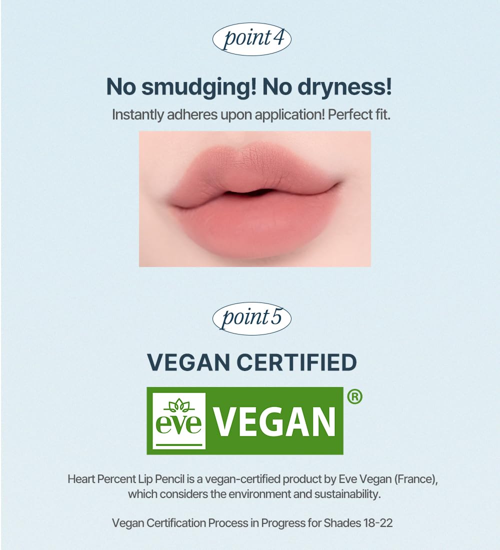 Heart Percent label close-up with vegan badge showing cruelty-free ethical benefit