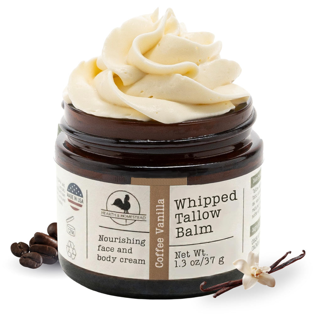 Hearth and Homestead front jar shot showing compact balm for travel