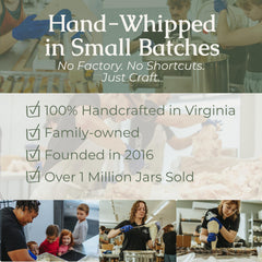 Hearth and Homestead open jar label detail showing small-batch quality