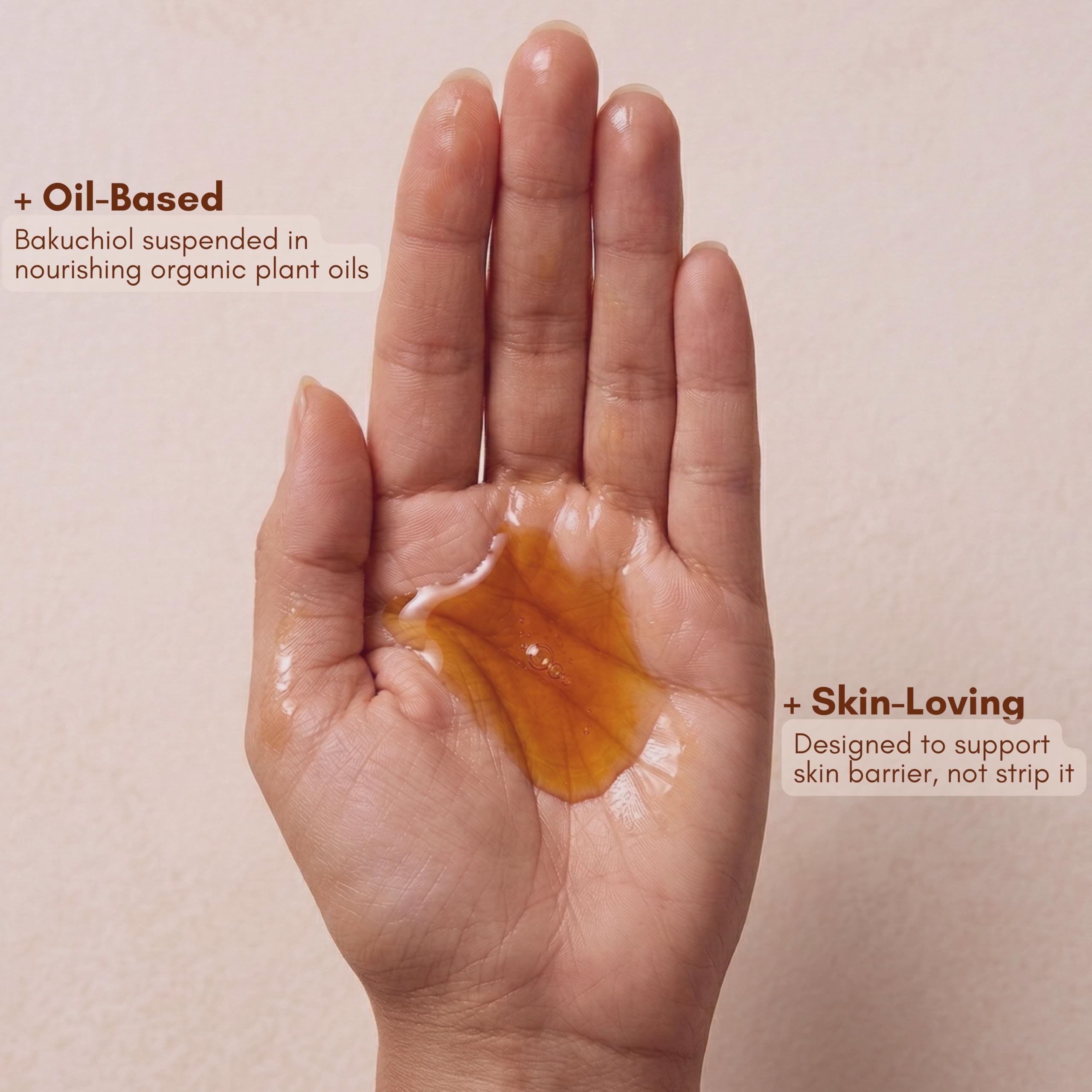 Hearthical oil texture close-up highlighting lightweight absorption benefit
