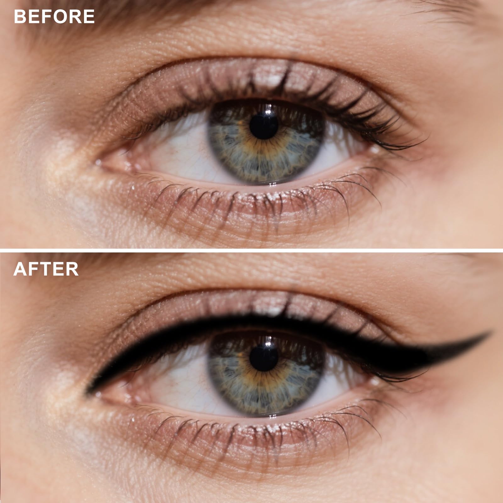 HECI BEAUTY pencil in hand applying along lash line for smooth glide benefit