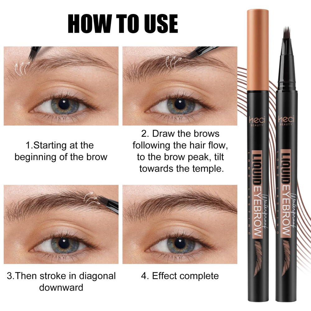 HECI BEAUTY shade comparison strip helping match skin and hair tones