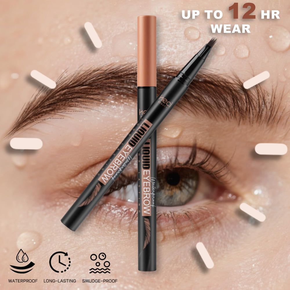 HECI BEAUTY liquid texture drop demonstrating smooth blendable finish