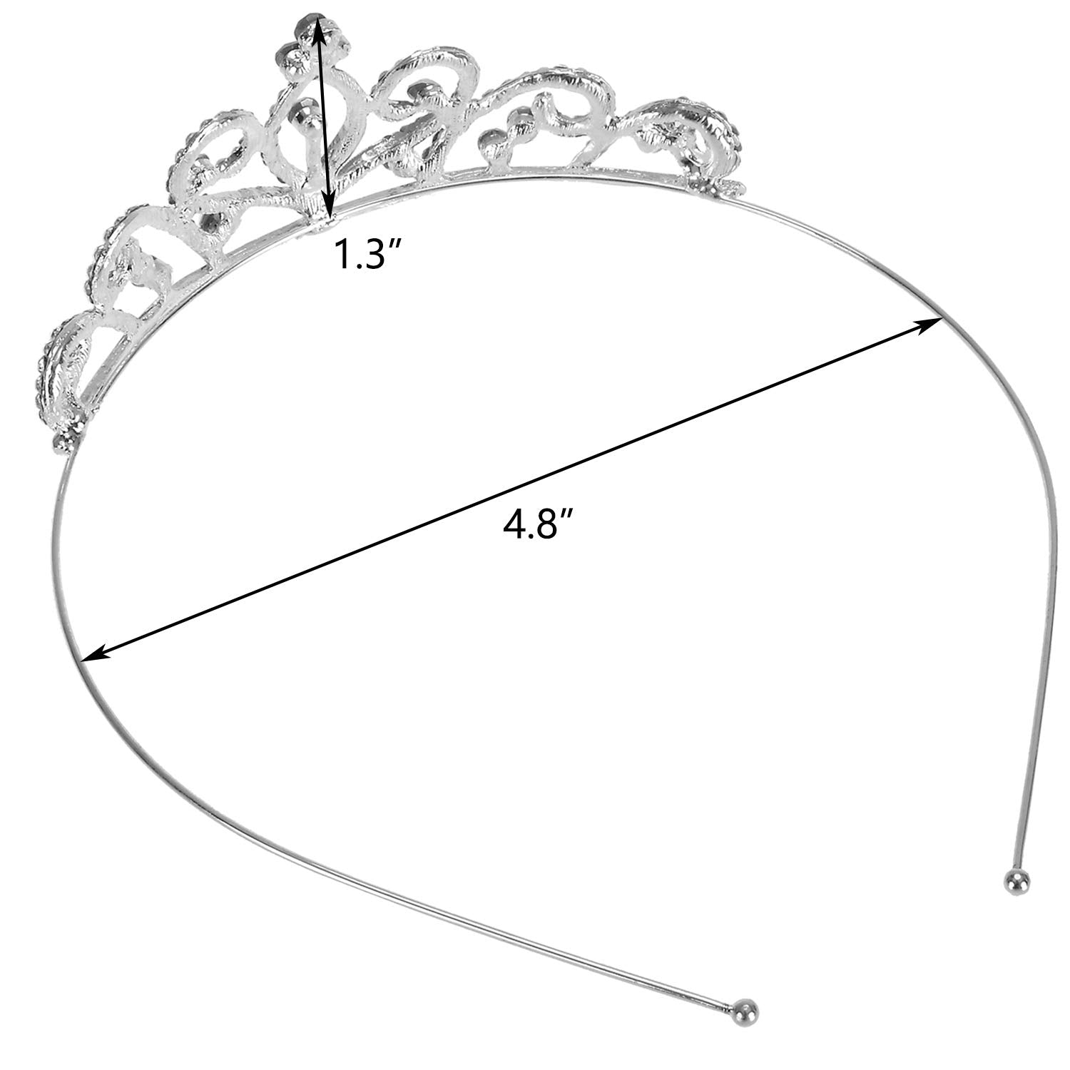 Hedume tiara held in hand to show scale and lightweight benefit