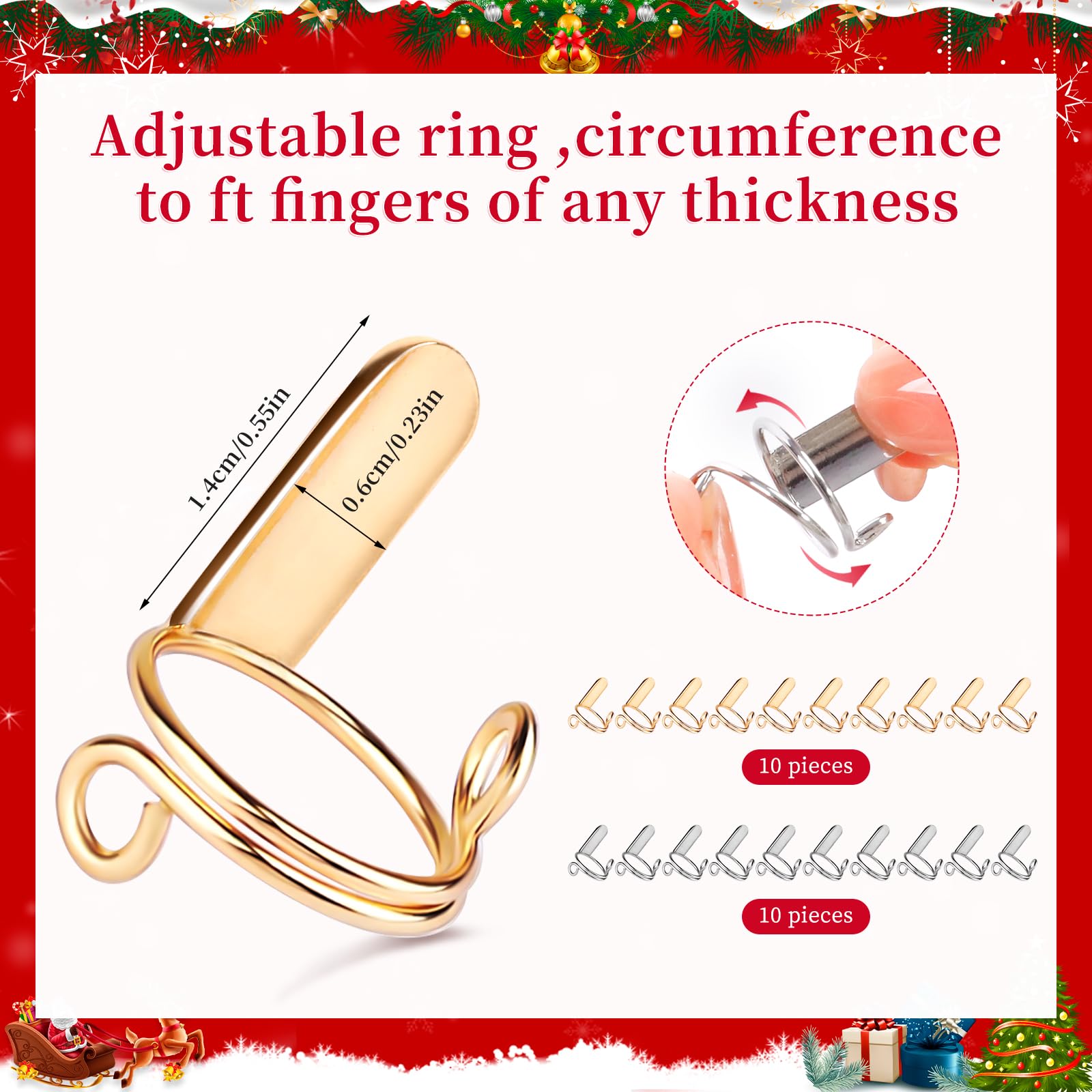 heemeei silver ring closeup highlighting adjustable band and comfort