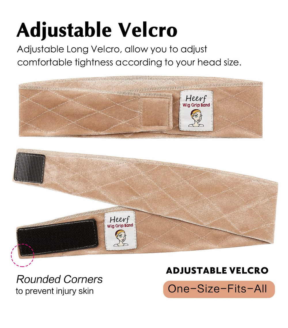 Heerf band shown on a head for clear size and fit comparison