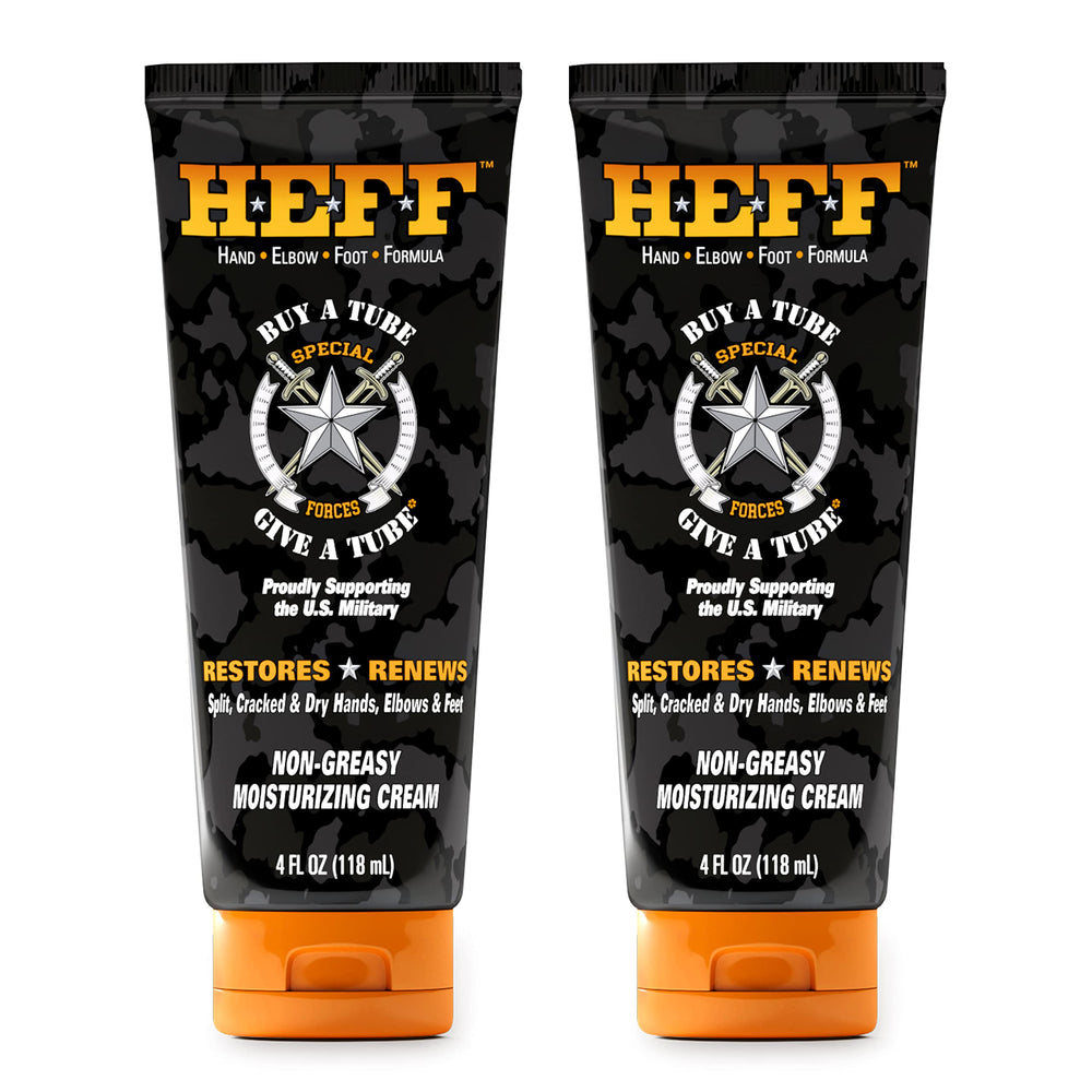 Heff front packaging showing two 4 oz tubes and benefits