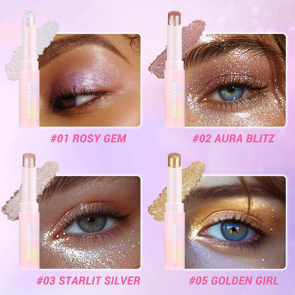 Hegafoo application on eyelid showing brightened inner corner effect