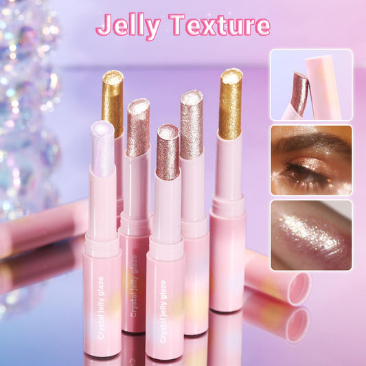 Hegafoo jelly stick close-up texture showing smooth glide and sparkle