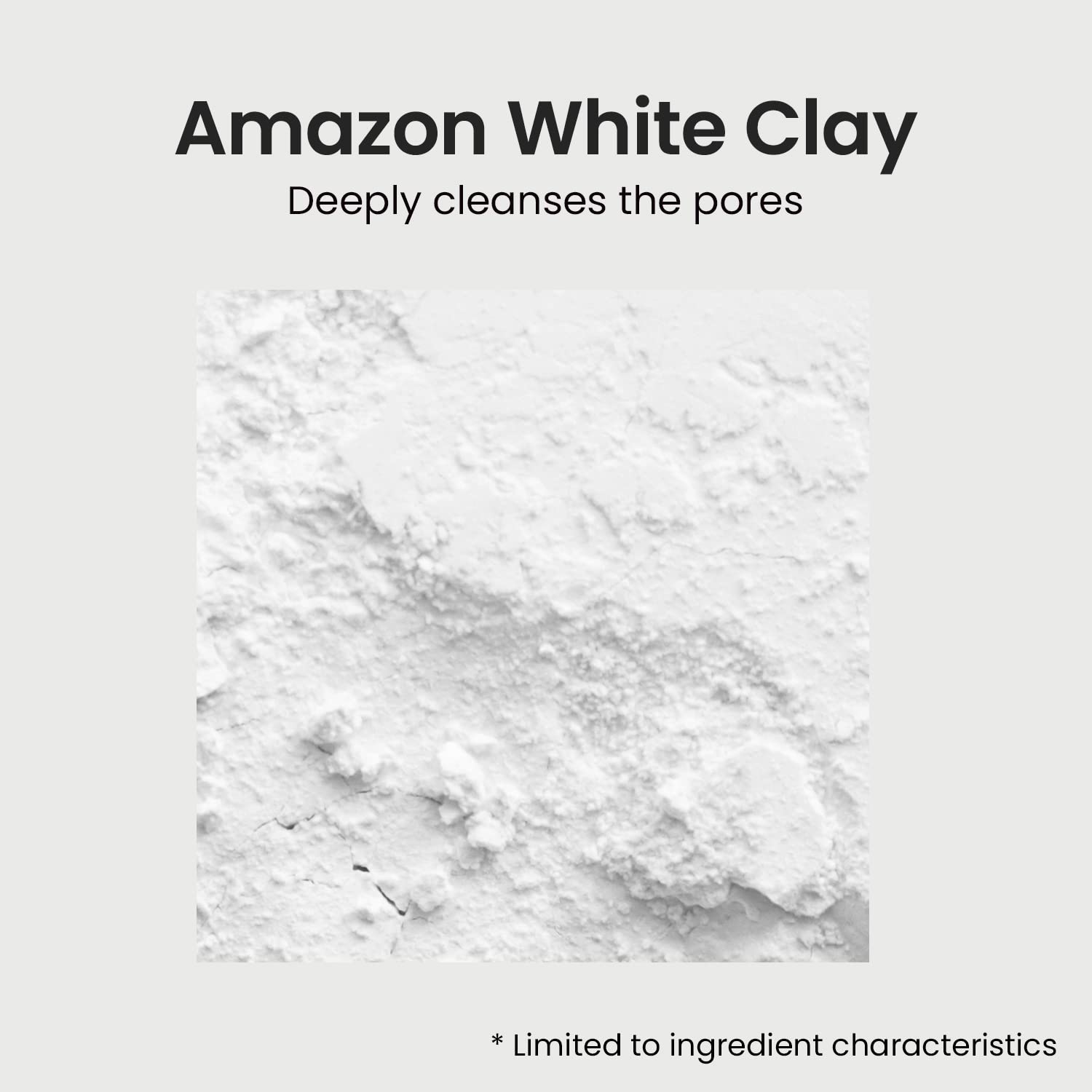 HEIMISH Amazon white clay ingredient bowl illustrating pore benefit