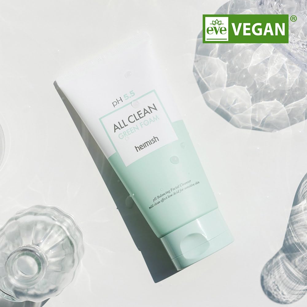 HEIMISH cleanser on bathroom counter in lifestyle setting for daily routine