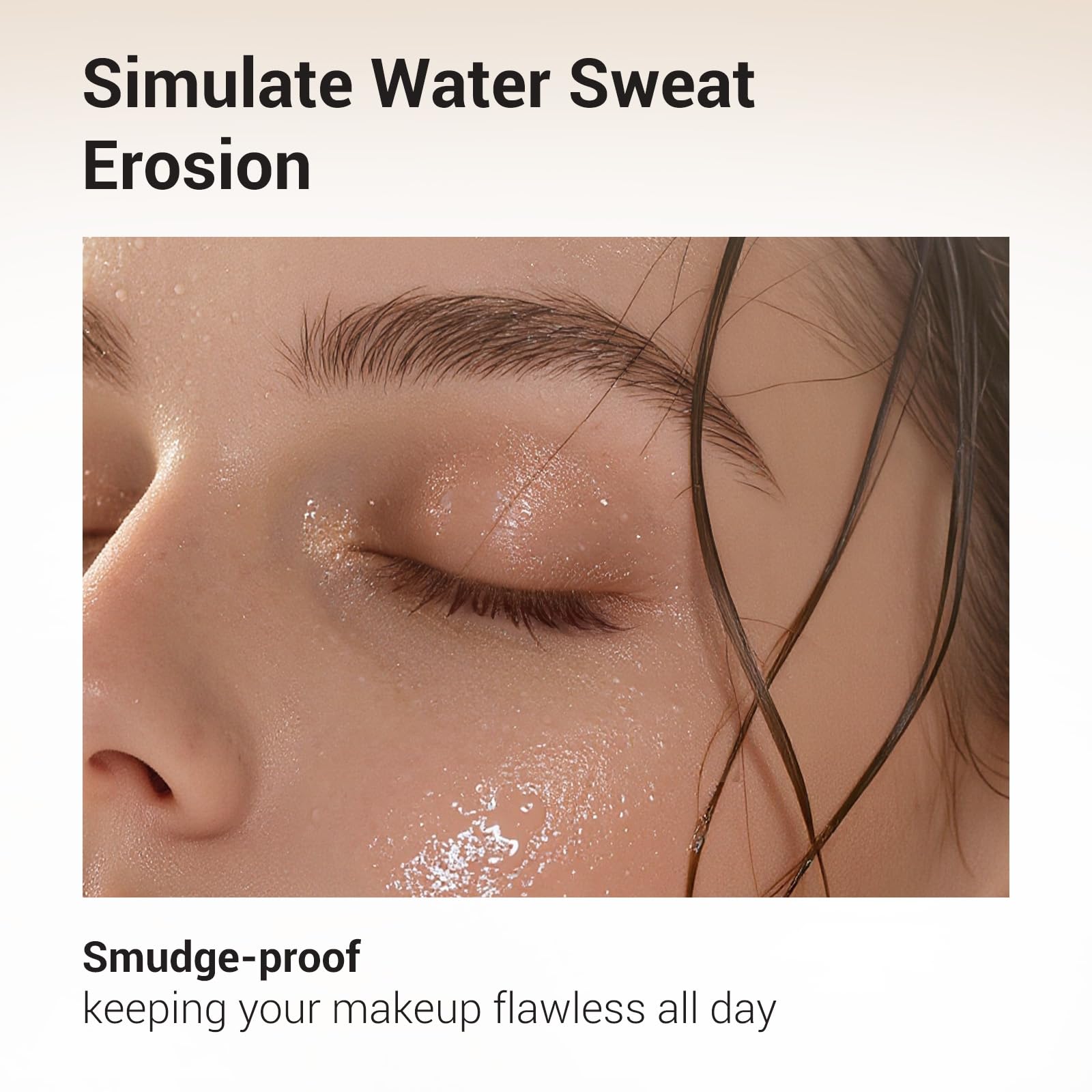 HEIMISH swiped on lashes showing lengthened natural look benefit