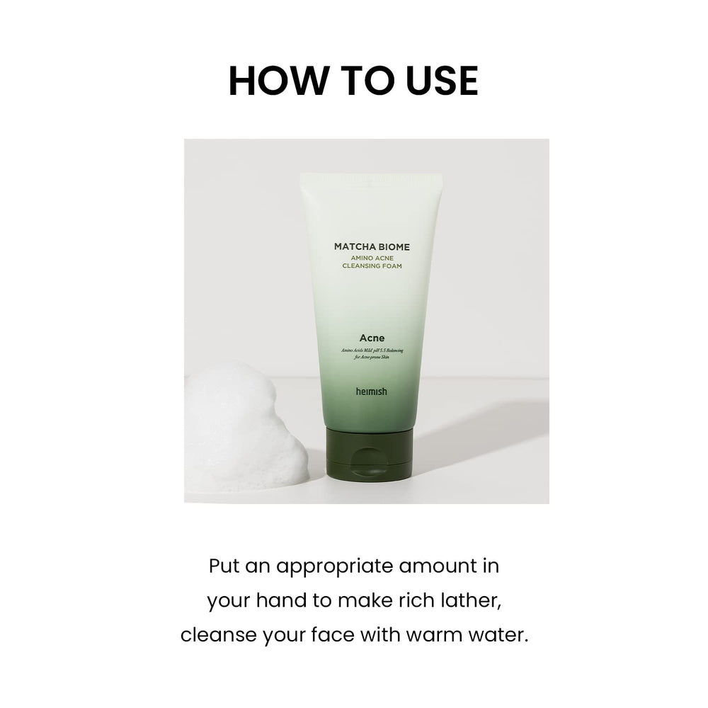 HEIMISH lifestyle image of person washing face for balanced skin