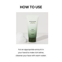 HEIMISH lifestyle image of person washing face for balanced skin