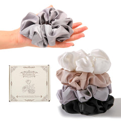 Helamvly scrunchie worn at a party adding subtle shine and polished look