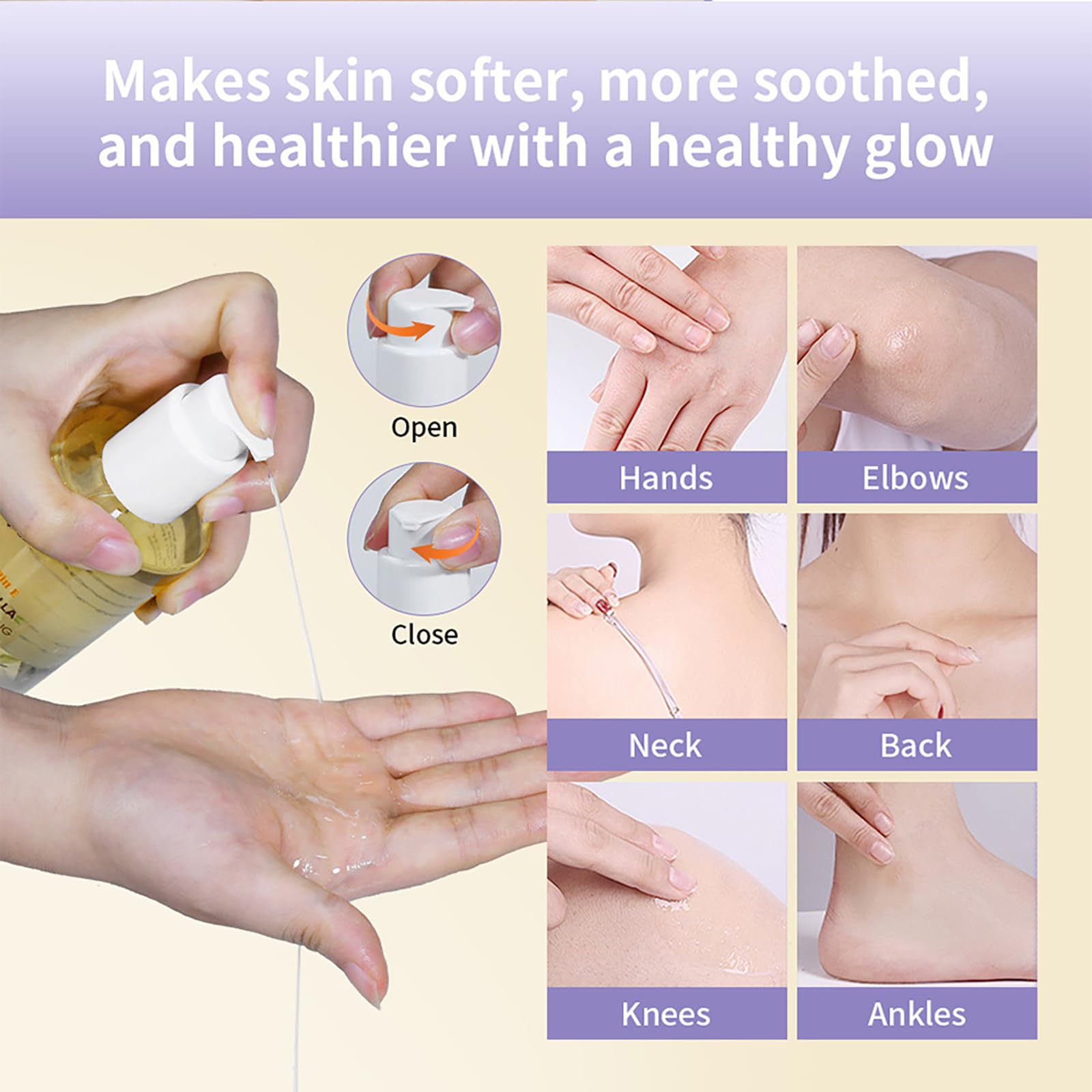 Helbr bottle on bathroom shelf creating spa-like calming routine benefit